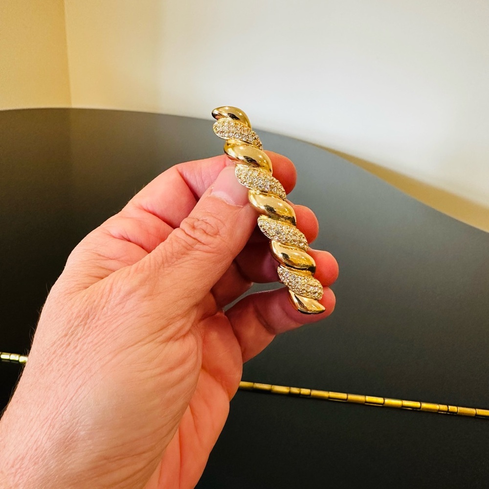 DIOR 80s/90’s VINTAGE RETRO ICONIC COUTURE LUXURY AUTHENTIC RUNWAY GLAM BARRETTE - Picture 13 of 17